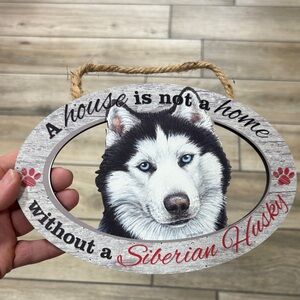 Siberian Husky Decorative Sign